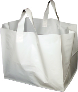 plastic tote bag with handle