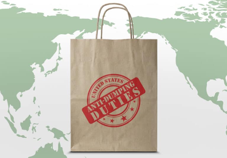 anti dumping duties could be levied against imported paper shopping bags