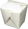 Microwave Safe Plain White  Chinese Take Out Boxes