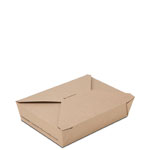 BioPlus TERRA #2 100% Recycled Brown Kraft Take Out Boxes