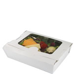Bio-Pak # 2 VIEW White Windowed Take Out Food Container