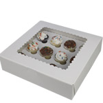 10 x 10 x 2.5" White Pie / Bakery Boxes with Top Window