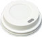 White Dome Lids for 4 oz. White Coffee Cups