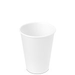 12 oz. White Paper Coffee Cups by Dart / Solo
