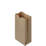 4lb. Natural Brown Kraft SOS Bags 100% Recycled 5 x 3.13 x 9.63"