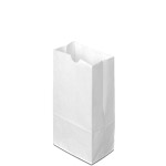 4lb. White Kraft SOS Bags 5 x 3.13 x 9.81"