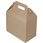 Natural Kraft Brown Gable Boxes - 8-7/8 x 5 x 6-3/4"