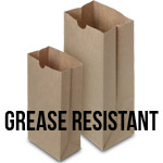 Grease Resistant Recycled Brown Paper Bags
