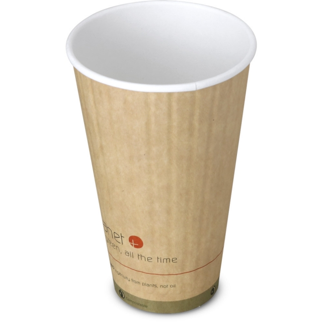 20 oz. Planet Plus2 Double Wall Compostable Paper Coffee Cup