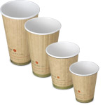 Insulated Compostable Paper Coffee Cups