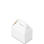 Small White Gable Boxes - 4 x 2.5 x 2. in