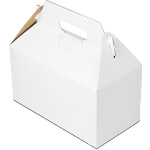 White Large Gable Boxes 9.5 x 5 x 5"