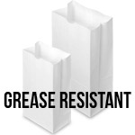 Grease Resistant SOS Bags - White