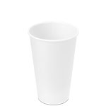 16 oz. White Paper Coffee Cups by Dart / Solo