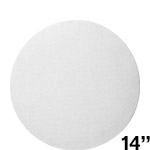 14" White Cake Board with Grease Resistant Coating