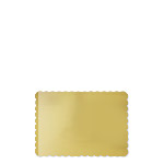 Rectangular Gold Foil 1/4 Sheet Cake Boards (Single Wall)