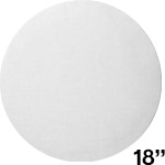 18" White Cake Board with Grease Resistant Coating