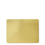 Rectangular Gold Foil 1/2 Sheet Cake Boards (Double Wall)