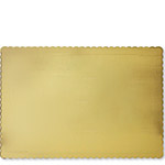 Rectangular Gold Foil Full Sheet Cake Boards (Single Wall)