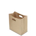 Die Cut Handle Brown Kraft Paper Shopping Bags - 11 x 6 x 11 in.