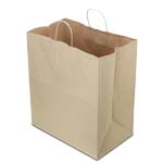 Brown Kraft Paper Shopping Bags - 14 x 10 x 15.75 x 10 in.