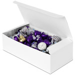1 lb. White Paper Candy Boxes - 7 x 3.375 x 2 in.