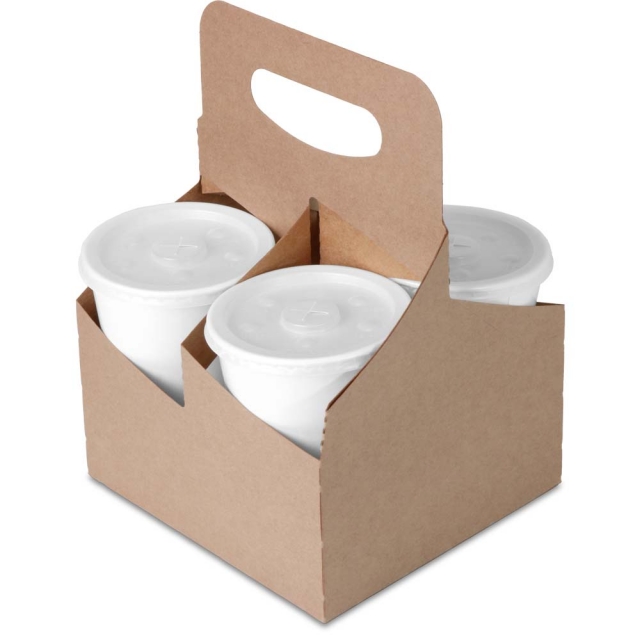 4 Cup Tall Drink Carriers - 6.94 x 6.94 x 9.19"