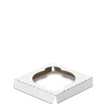 Jumbo Size One-Cupcake Insert for 4 x 4 x 4" Cupcake Boxes: White
