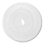 Fineline Clear Flat Lid with Straw Slot (Fits 12 oz. Squat, 16, 20, 24 oz. Fineline Cold Cups)