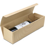 Tawny Textured Rib - Single Bottle Wine Boxes
