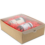 Clear View Gift Boxes -9-7/8 x 7-1/2 x 3-1/8 in.