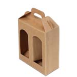 Jar Gift Box - Natural Textured Rib Window 2 - Spice / Seasoning Carrier