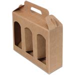 Jar Gift Box - Natural Textured Rib Window 3 - Spice / Seasoning Carrier