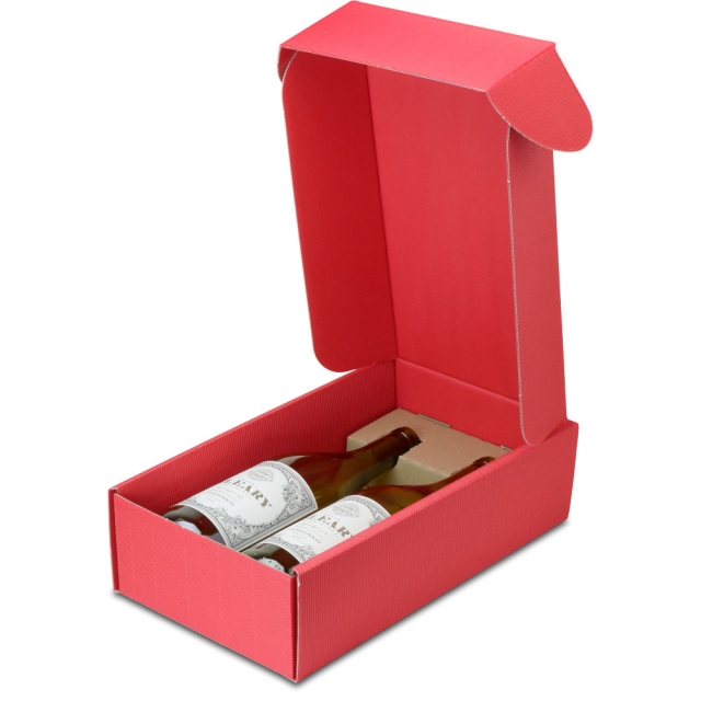 Red 2 Wine Bottle Boxes