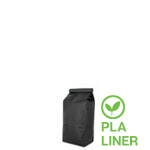 Chalkboard Black Kraft PLA Lined Coffee Bags - 1/2 lb.