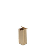 1/2 lb. Compostable Brown Kraft Paper Tin Tie Bags w. PLA Liner