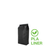 Chalkboard Black Kraft PLA Lined Coffee Bags - 1 lb.