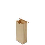 1 lb. Natural Brown Kraft Tin Tie Bags with Poly Liner