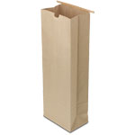 5 lb. Compostable Brown Kraft Paper Tin Tie Bags w. PLA Liner