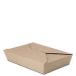 #2 Earth Coating 100% Recycled Brown Kraft Take Out Boxes