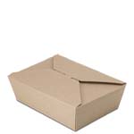 #3 Earth Coating 100% Recycled Brown Kraft Take Out Boxes