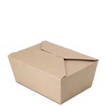 #4 Earth Coating 100% Recycled Brown Kraft Take Out Boxes