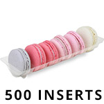 6 Macaron Clear Carrier Tray - 500 count