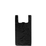 Black T-Shirt Bags - 11.5 x 6.5 x 21 in.