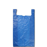 Jumbo Premium Blue T-Shirt Bags - 18 x 8 x 32 in.