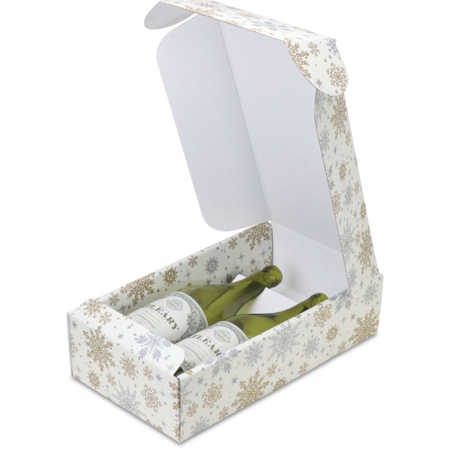 Snowflake 2 Wine Bottle Boxes