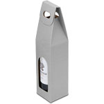 Grigio Gray Groove Single Bottle Wine Carrier Boxes