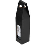 Nero Black Embossed Single Bottle Wine Carrier Boxes