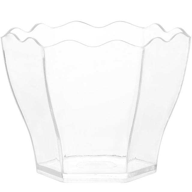 2 oz. Clear Tiny Hexagon Bowl