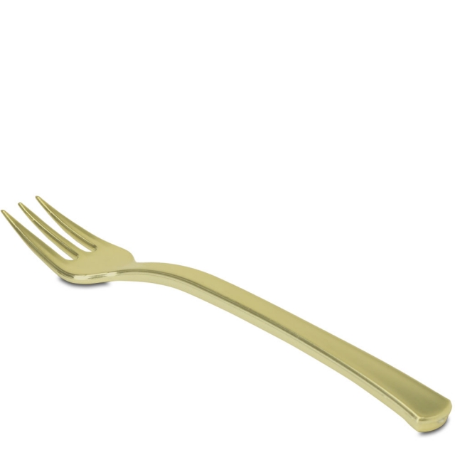 Tiny Gold Tasting Forks 4"